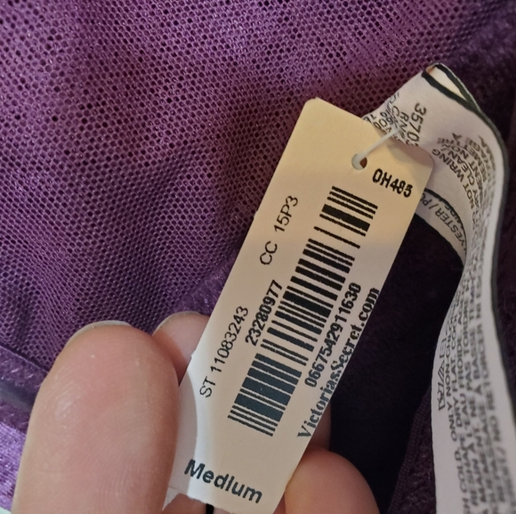 NWT Victoria's Secret deep v-neck velvet corset. Bustier. Strapless. Lace. M. - Picture 7 of 10